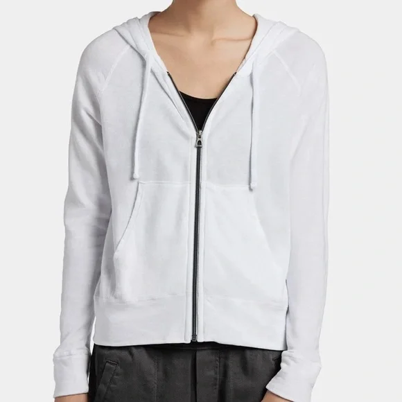 NEW James Perse Vintage French Terry Zip Up Hoodie - Picture 7 of 14